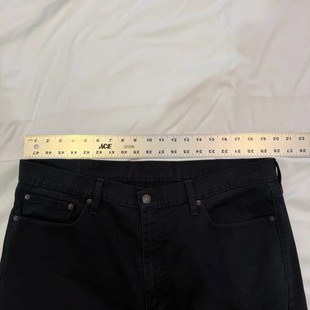 Levis 541 Athletic Taper Jeans Mens 38x34 Black Denim Pants 18181-0145